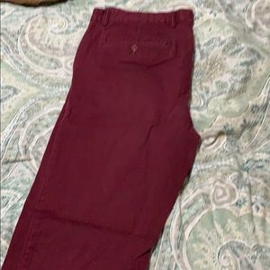 Old navy chinos 38x32 maroon